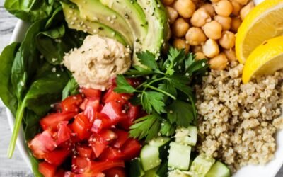 Chickpea and Avocado Salad with Lemon-Tahini Dressing